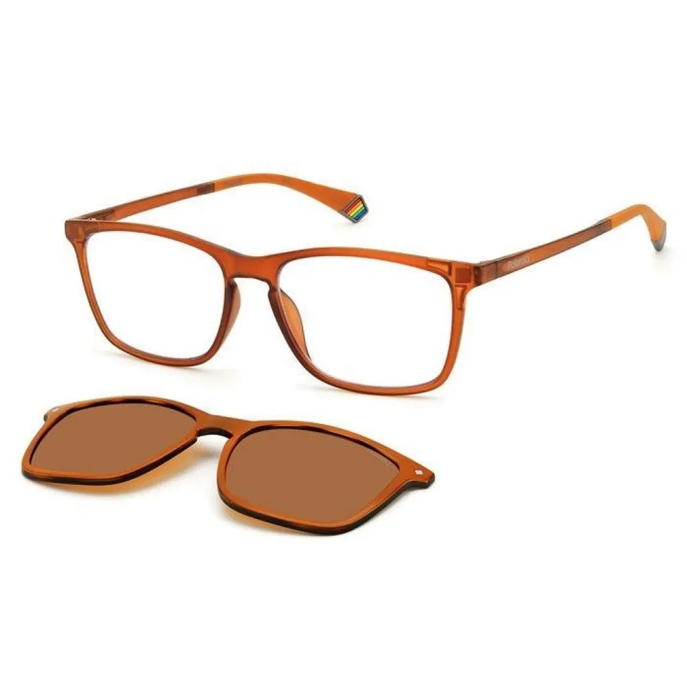 Polaroid Men's Orange Injected Sunglasses