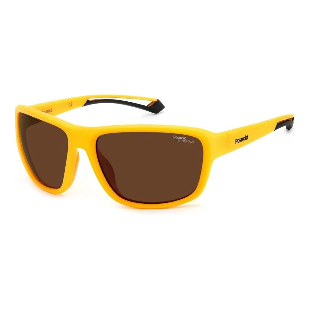 Polaroid Unisex Yellow Polycarbonate Sunglasses