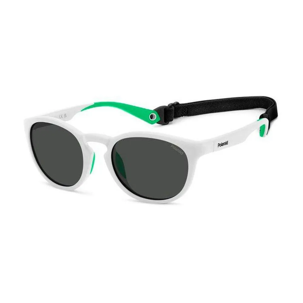 Polaroid Unisex White Resin Sunglasses