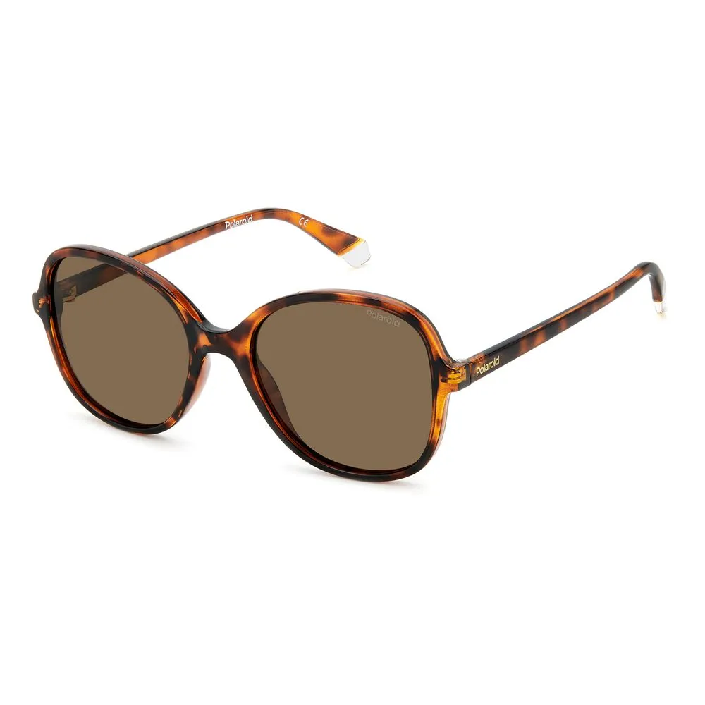 Polaroid Women's Brown Resin Sunglasses