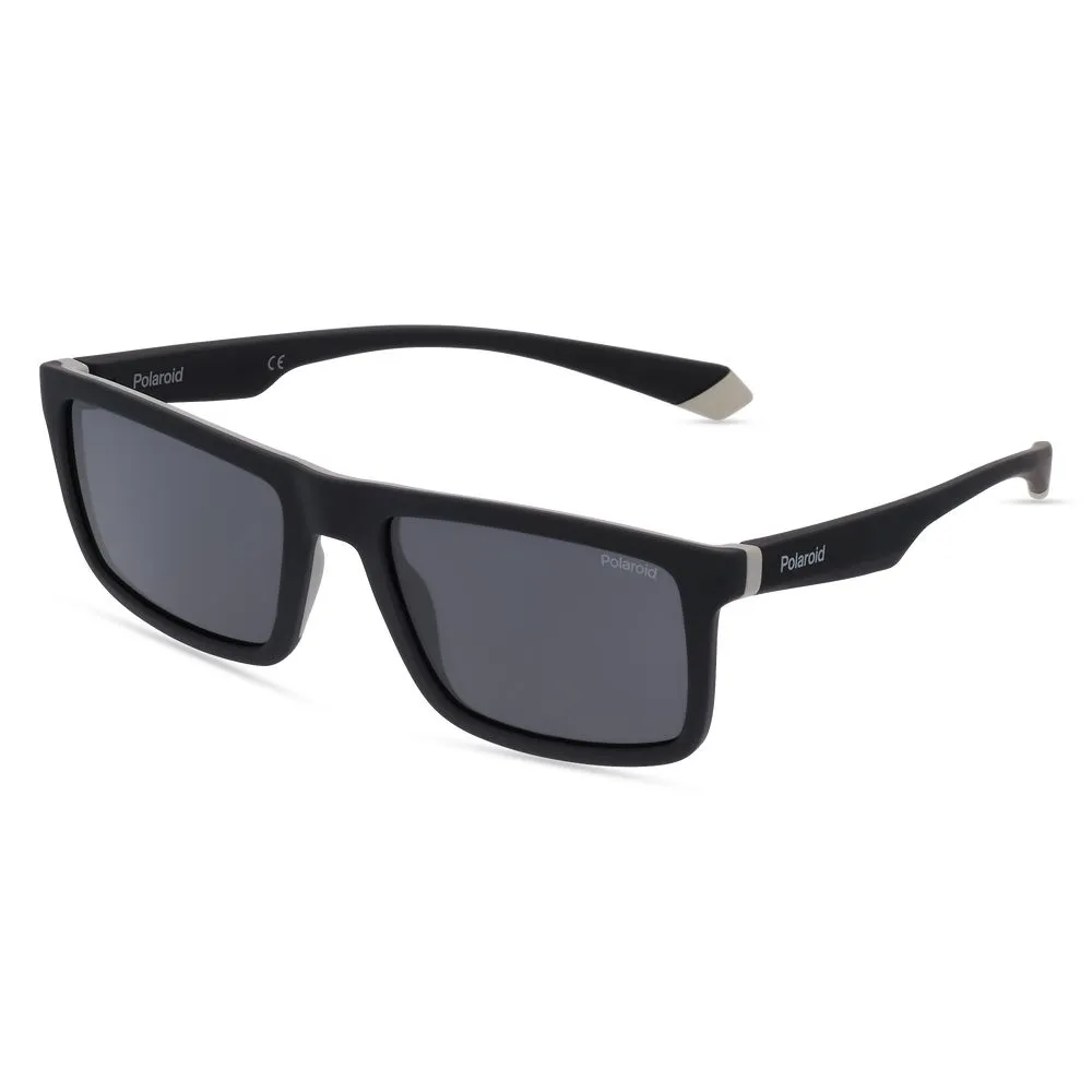 Polaroid Men's Black Rubber Sunglasses