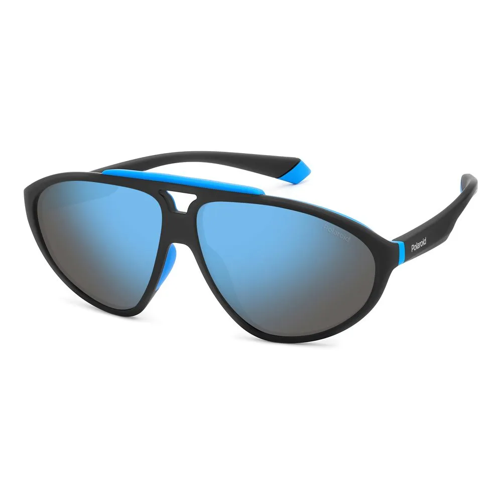 Polaroid Unisex Black Rubber Sunglasses