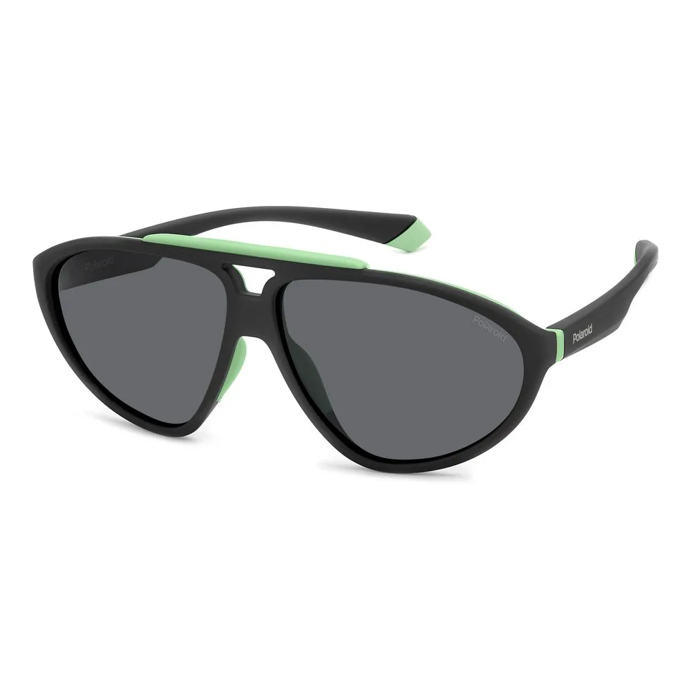 Polaroid Unisex Black Rubber Sunglasses