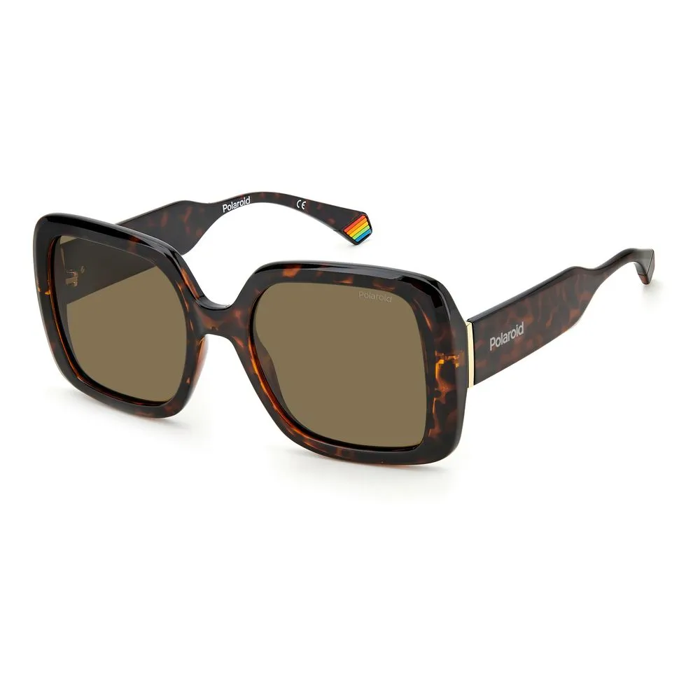 Polaroid Women's Brown Resin Sunglasses