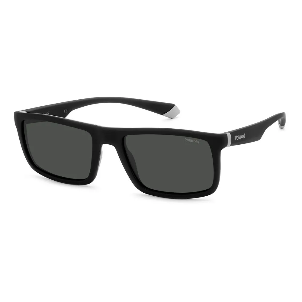 Polaroid Men's Black Rubber Sunglasses