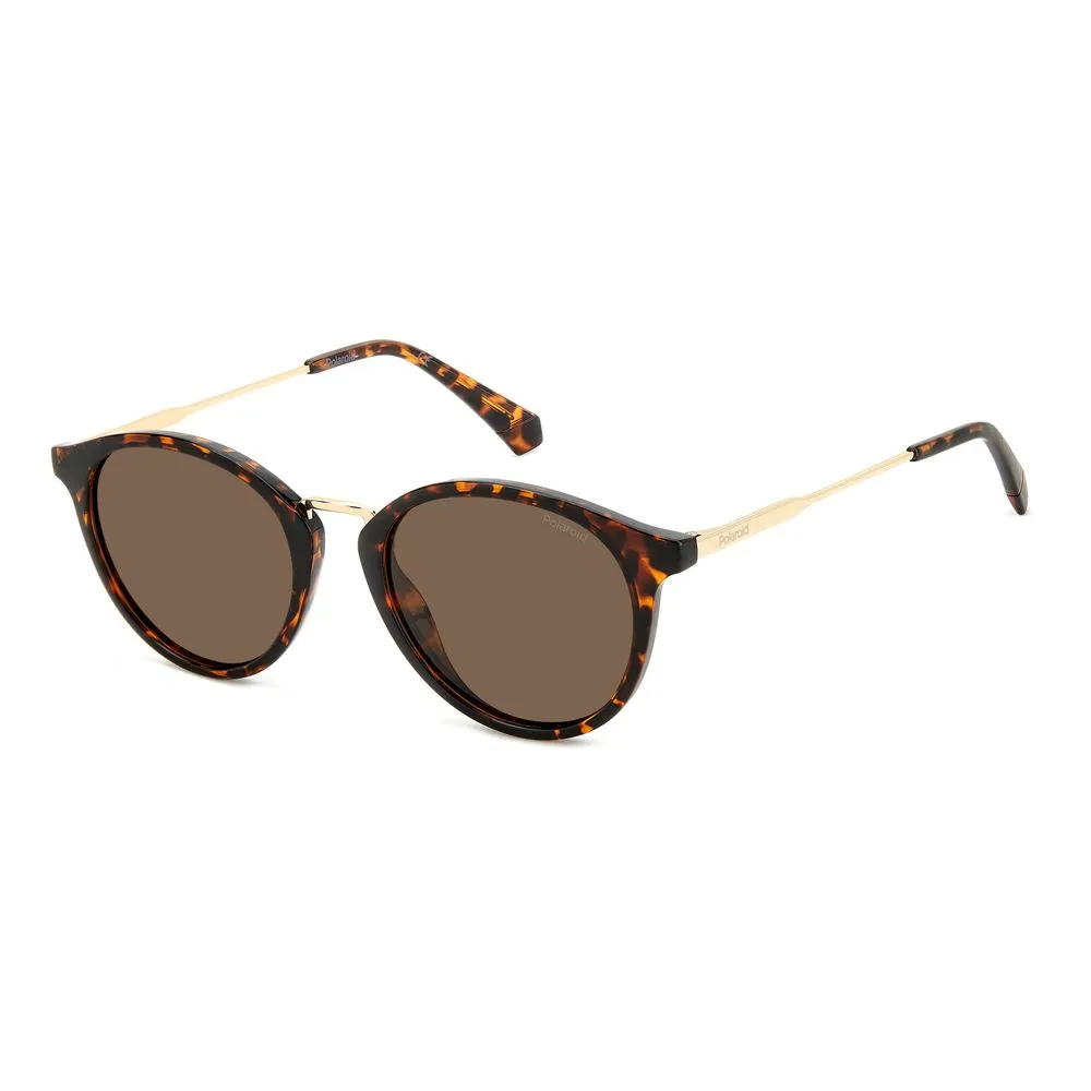 Polaroid Unisex Brown Resin Sunglasses