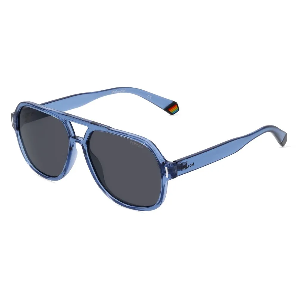 Polaroid Unisex Blue Resin Sunglasses