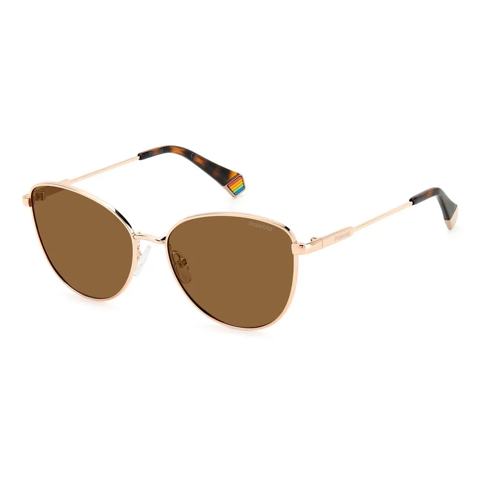 Polaroid Women's Gold Metal Sunglasses