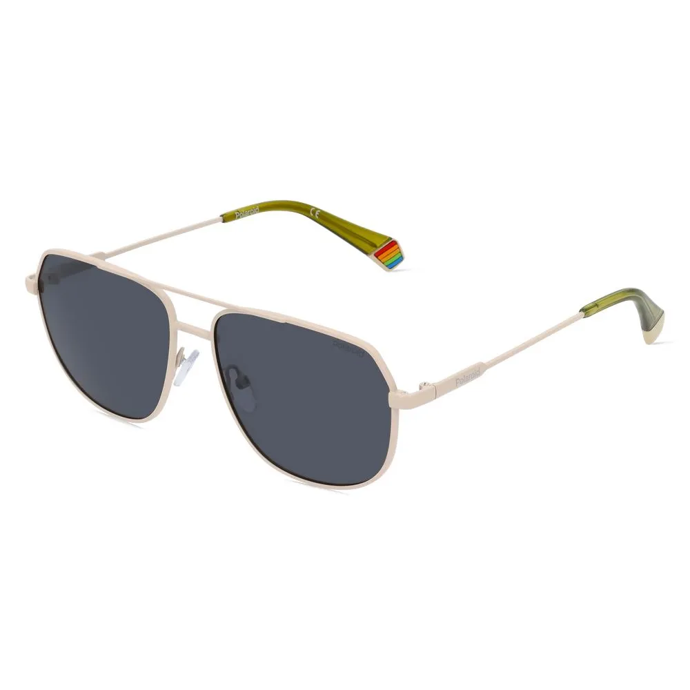 Polaroid Unisex Gray Metal Sunglasses