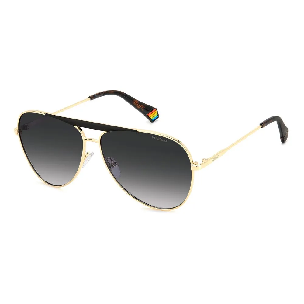 Polaroid Unisex Black Metal Sunglasses