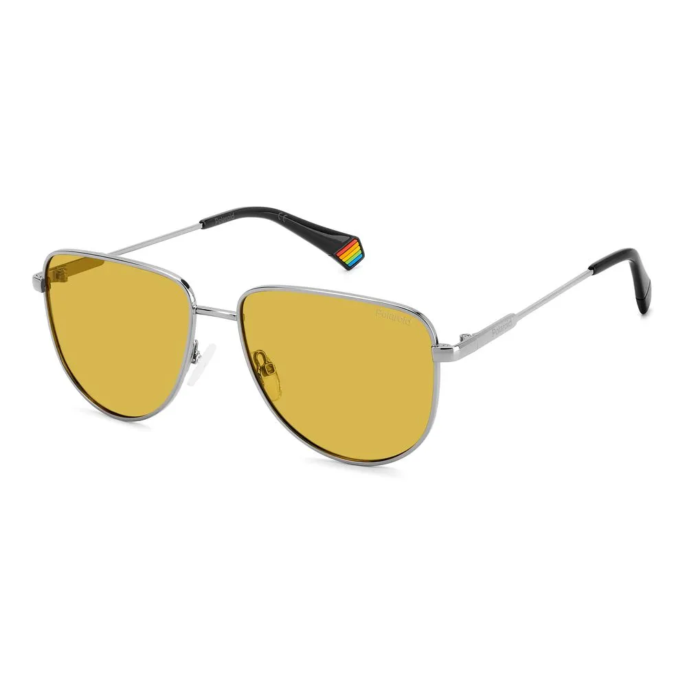 Polaroid Unisex Gray Metal Sunglasses