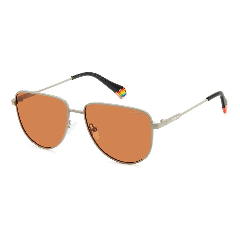 Polaroid Unisex Gray Metal Sunglasses