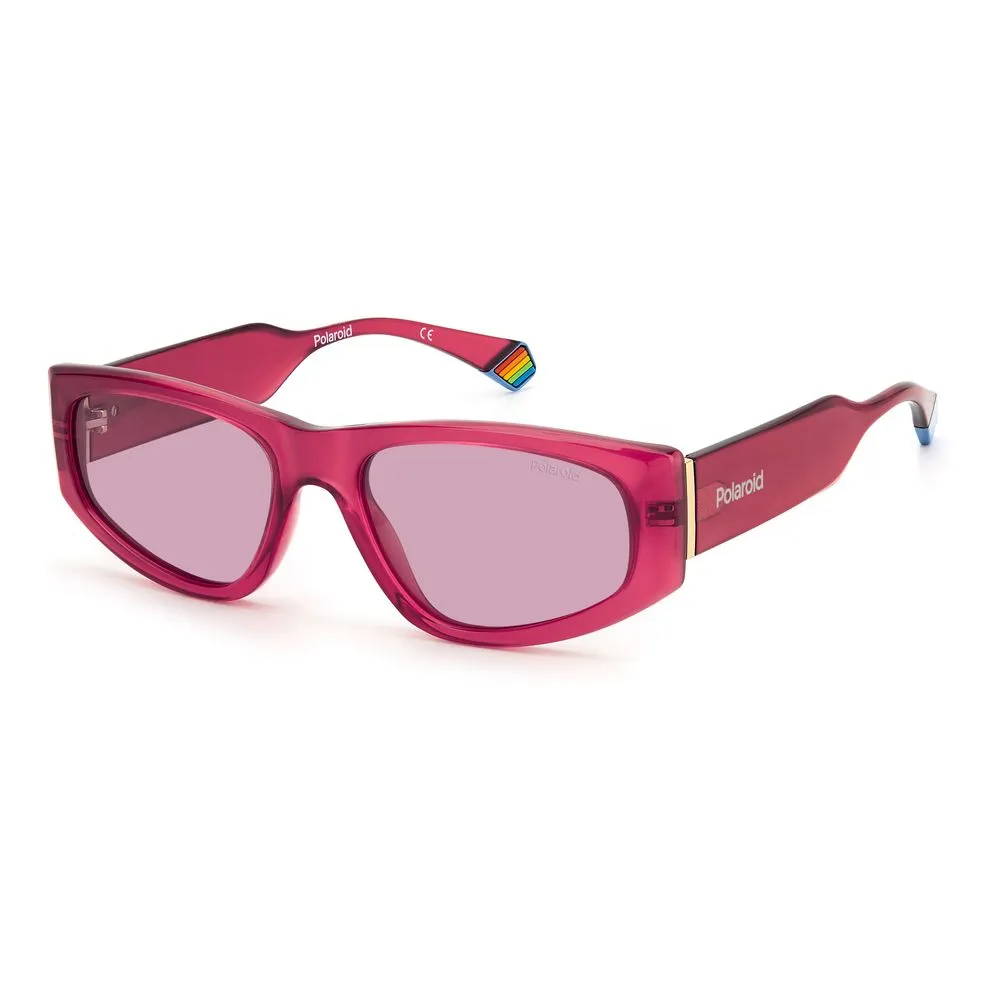 Polaroid Unisex Red Plastic Sunglasses