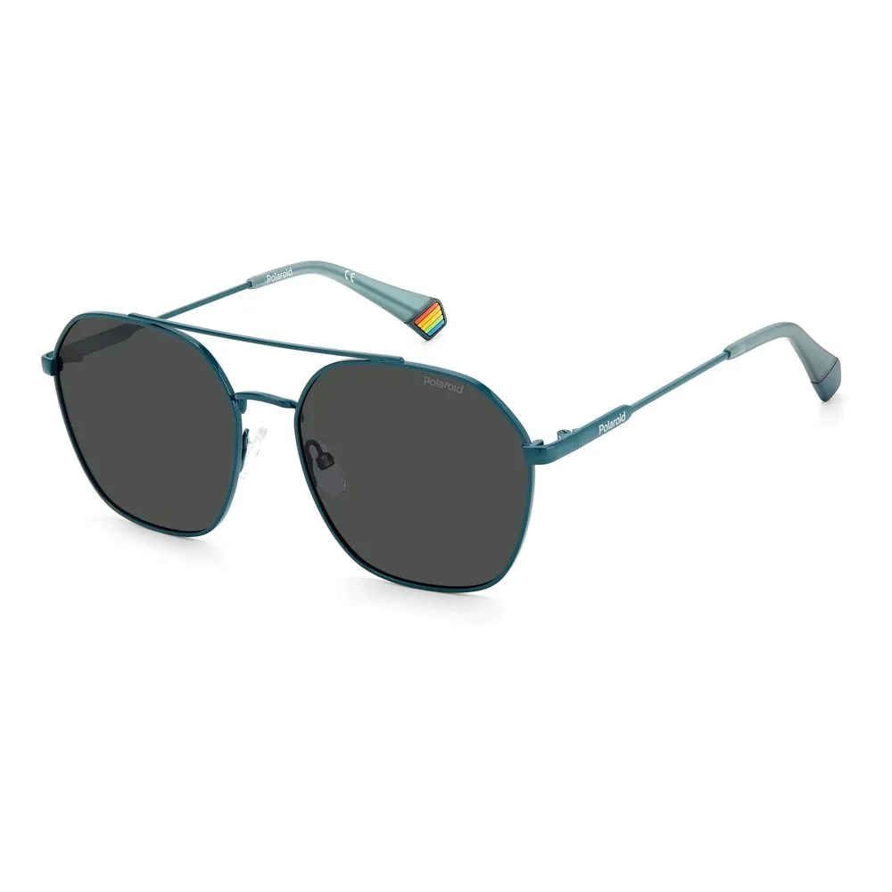 Polaroid Unisex Blue Stainless Steel Sunglasses