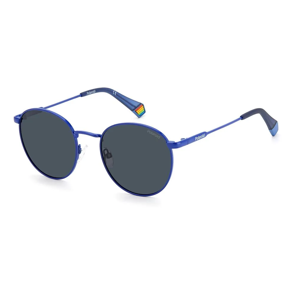 Polaroid Unisex Blue Stainless Steel Sunglasses