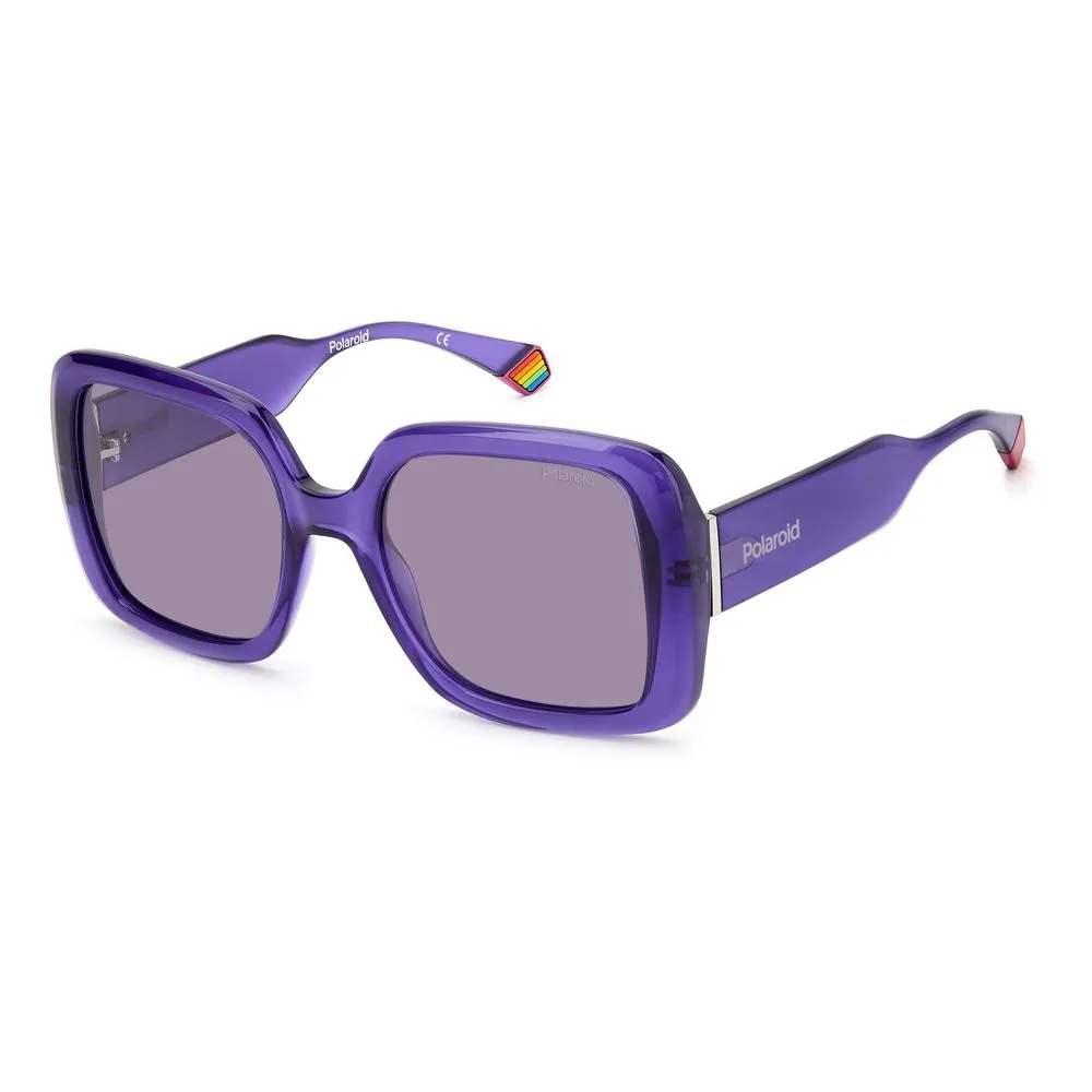 Polaroid Women's Purple Plastic Sunglasses