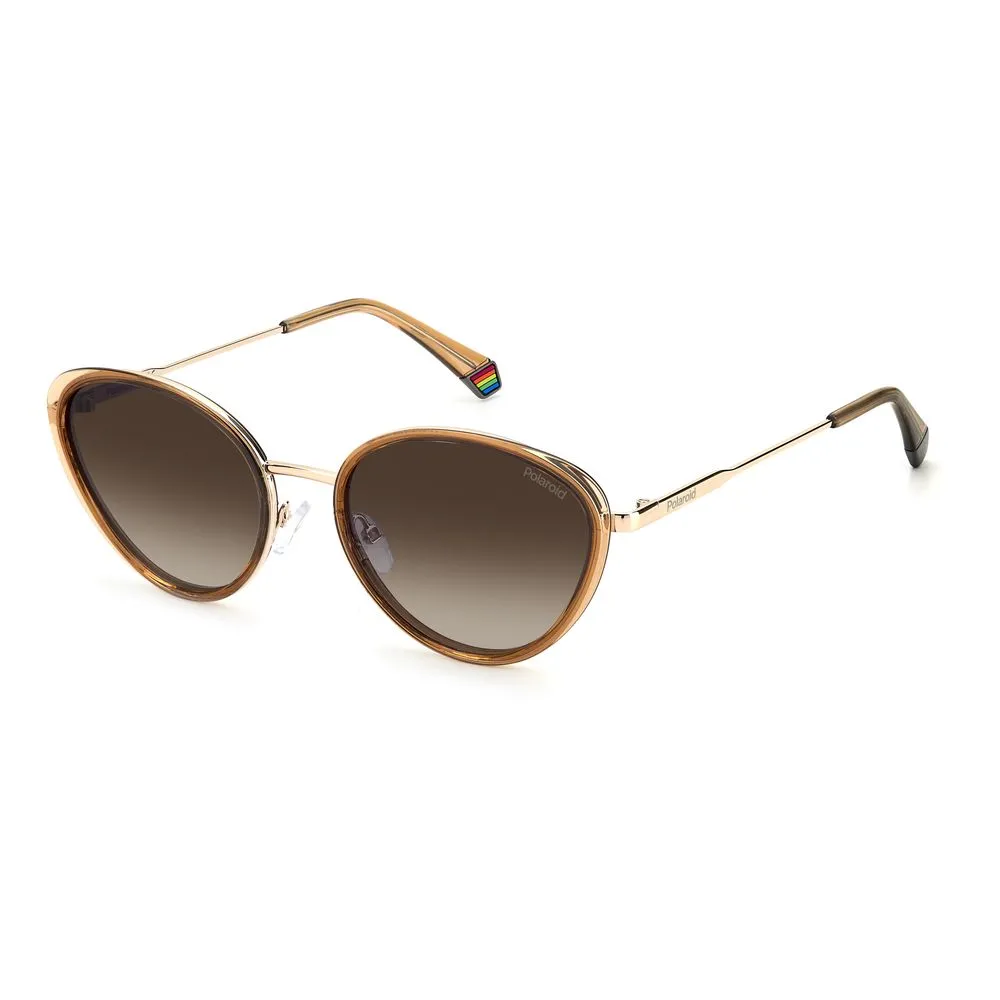 Polaroid Women's Beige Plastic Sunglasses