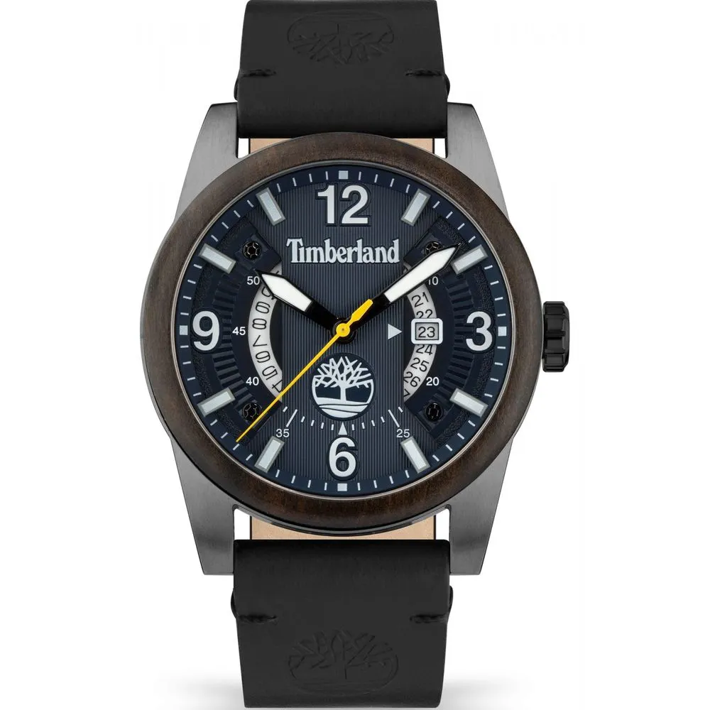 Timberland Men's Black Leather Watch