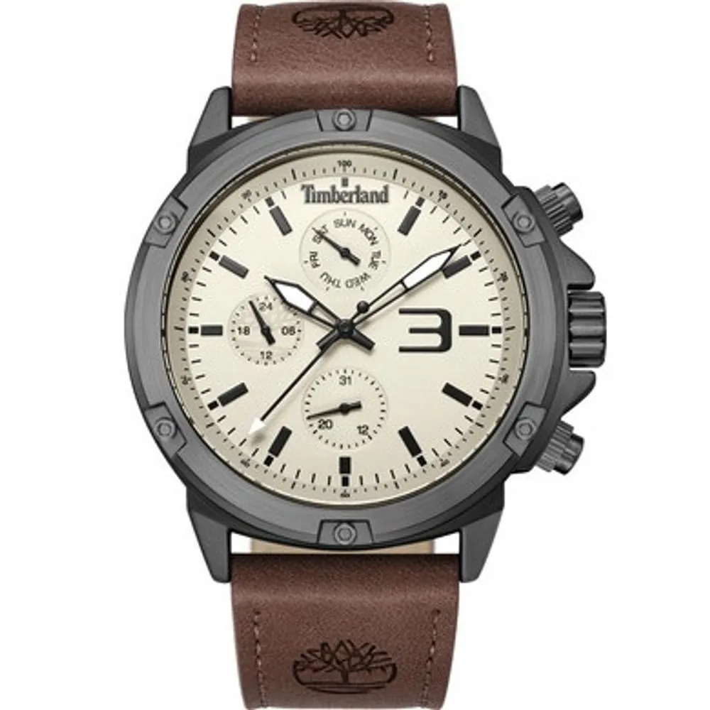 Timberland Men's Brown Leather Watch