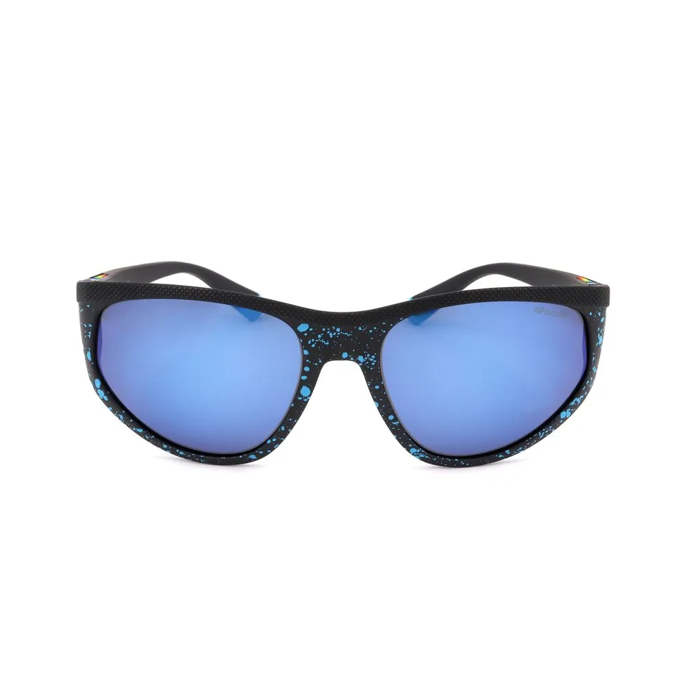 Polaroid Unisex Blue Rubber Sunglasses