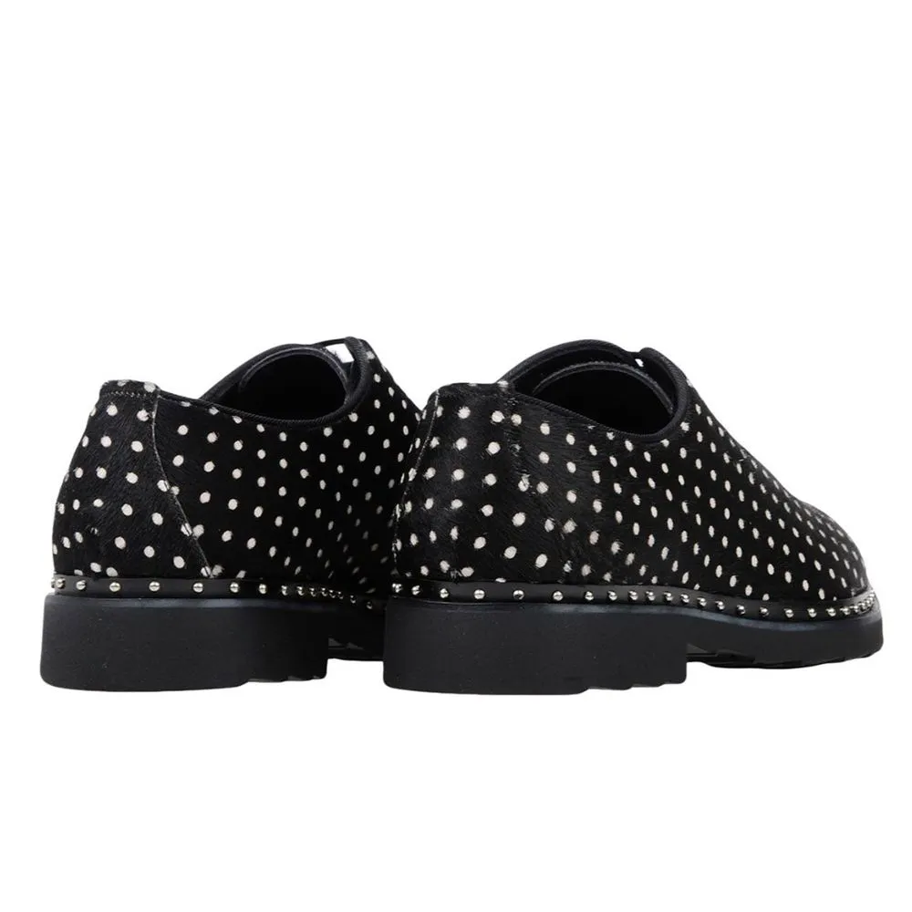 Dolce & Gabbana Men's Black Vitellino Con Pelo Formal