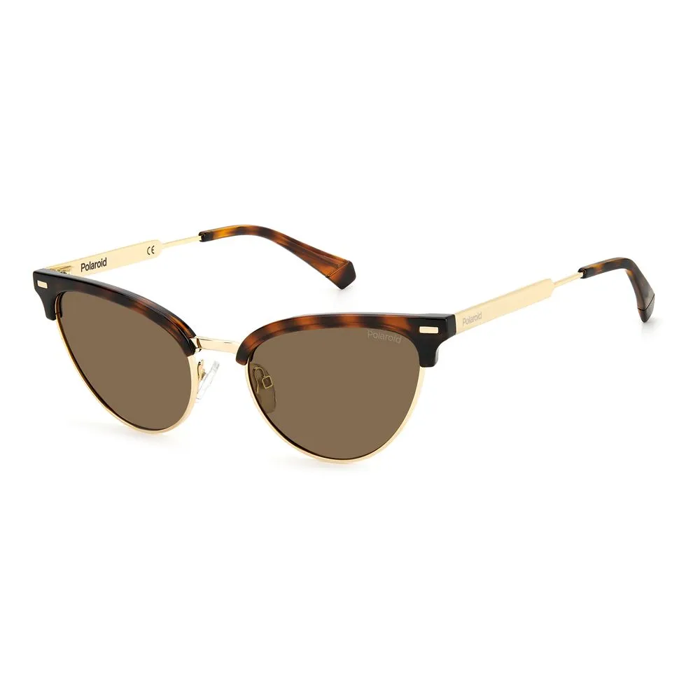 Polaroid Women's Brown Stainless Steel Sunglasses