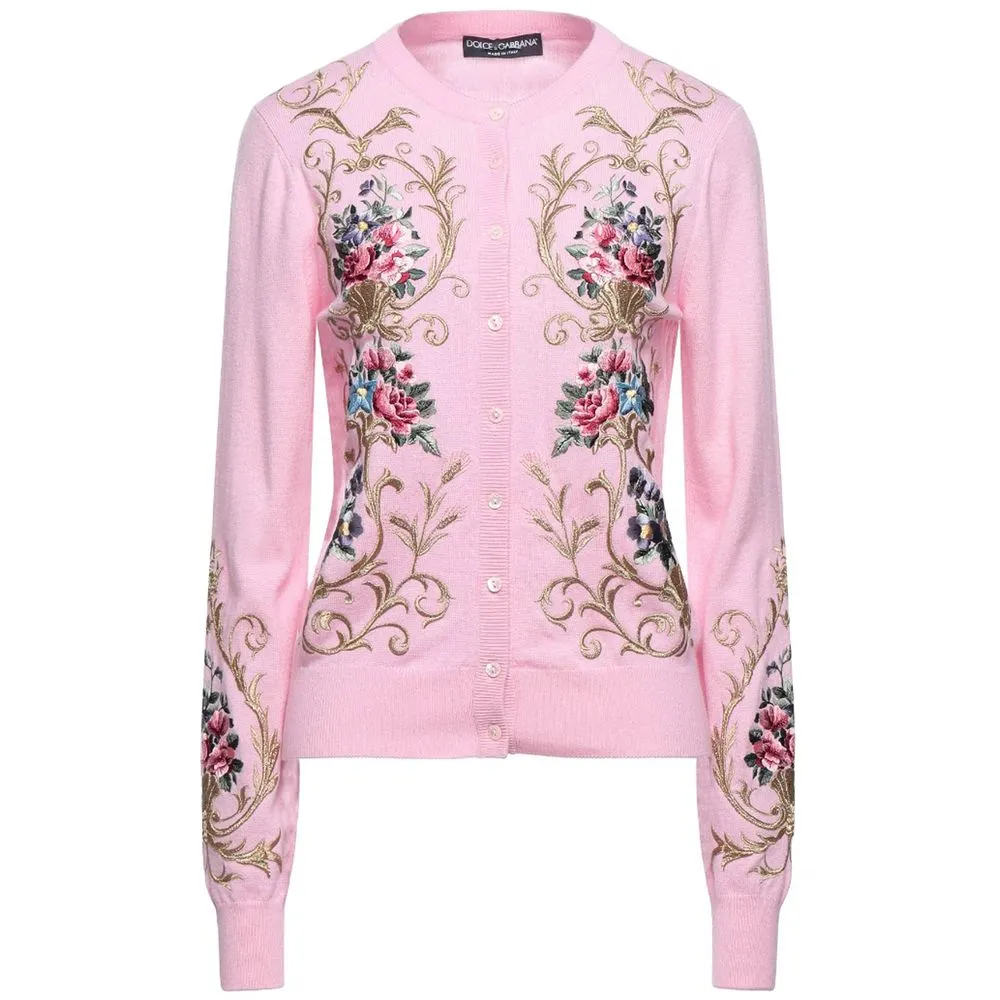 Dolce & Gabbana Women's Pink Cashmere Sweater