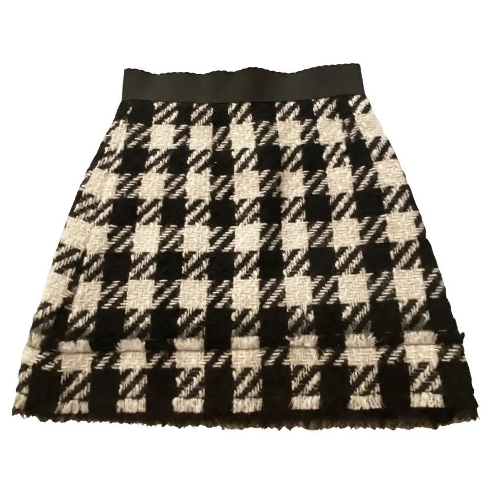 Dolce & Gabbana Women's Black Wool Vergine Skirt
