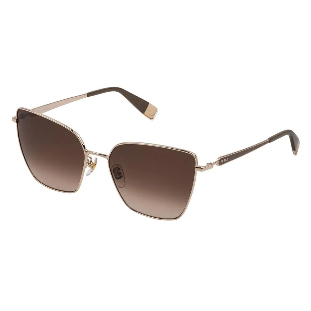 Furla Women's Brown Metal Sunglasses