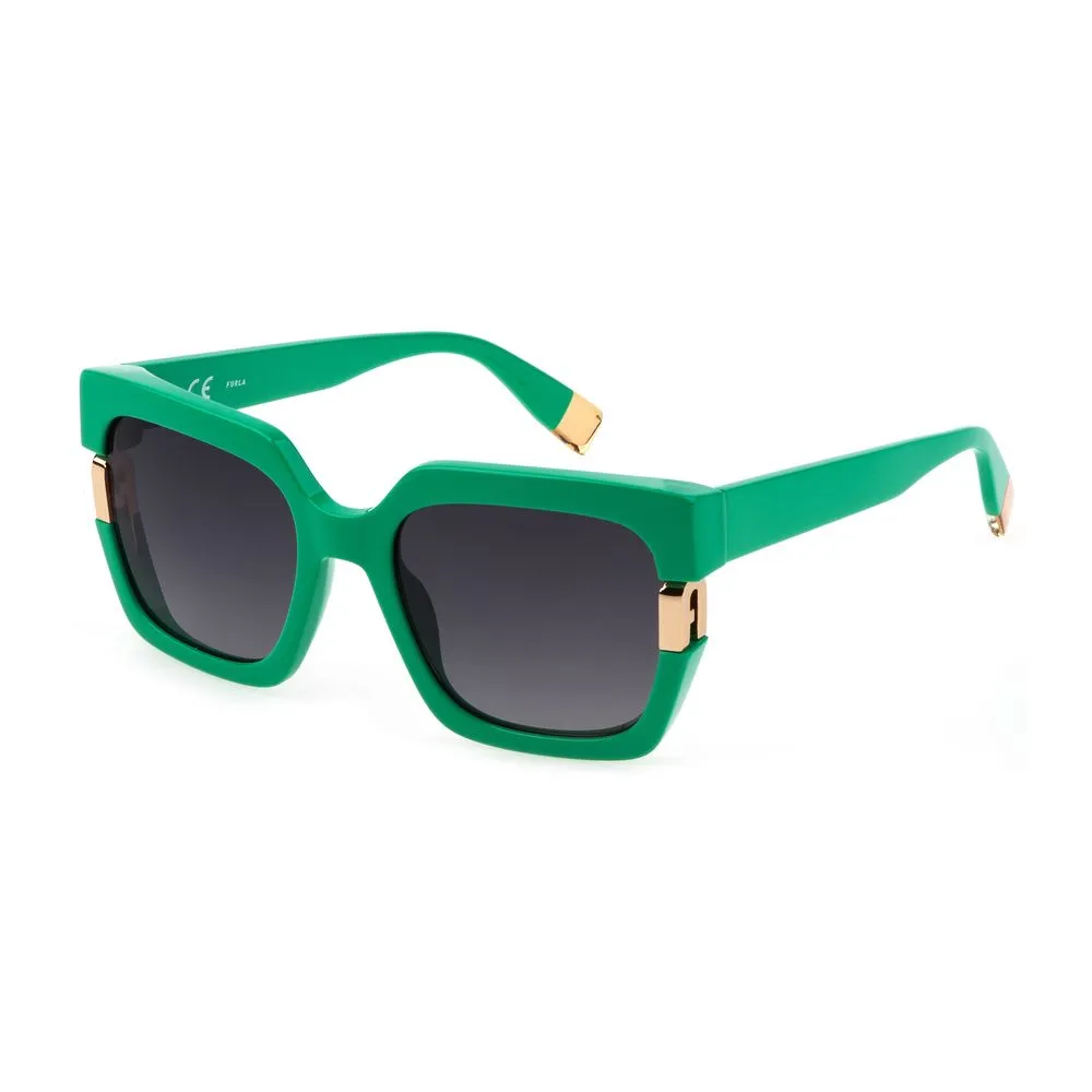 Furla Women's Green Acetate Sunglasses