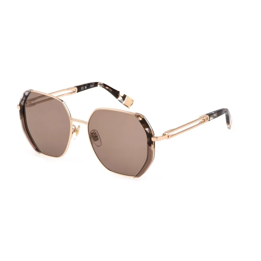 Furla Women's Brown Metal Sunglasses