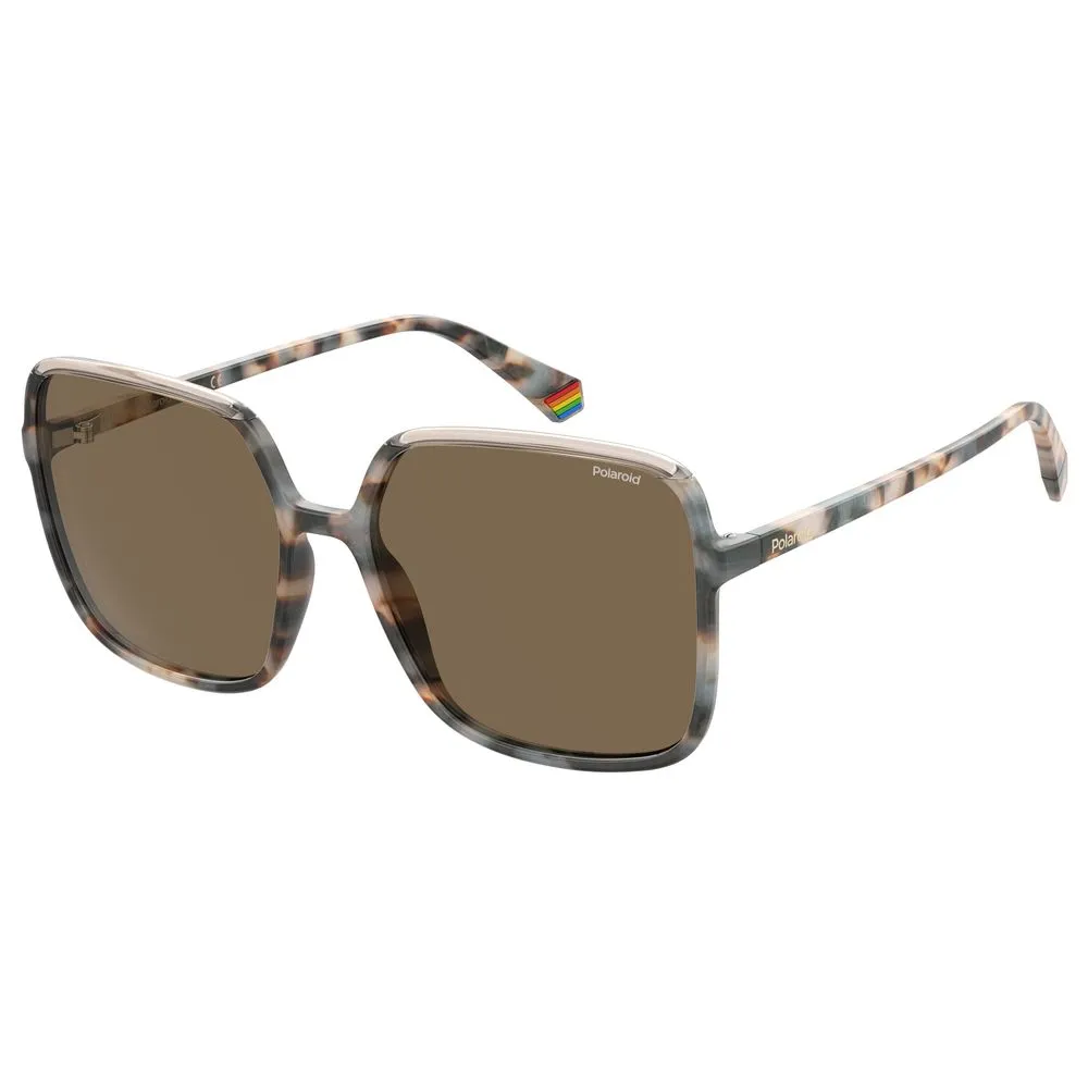 Polaroid Women's Beige Plastic Sunglasses