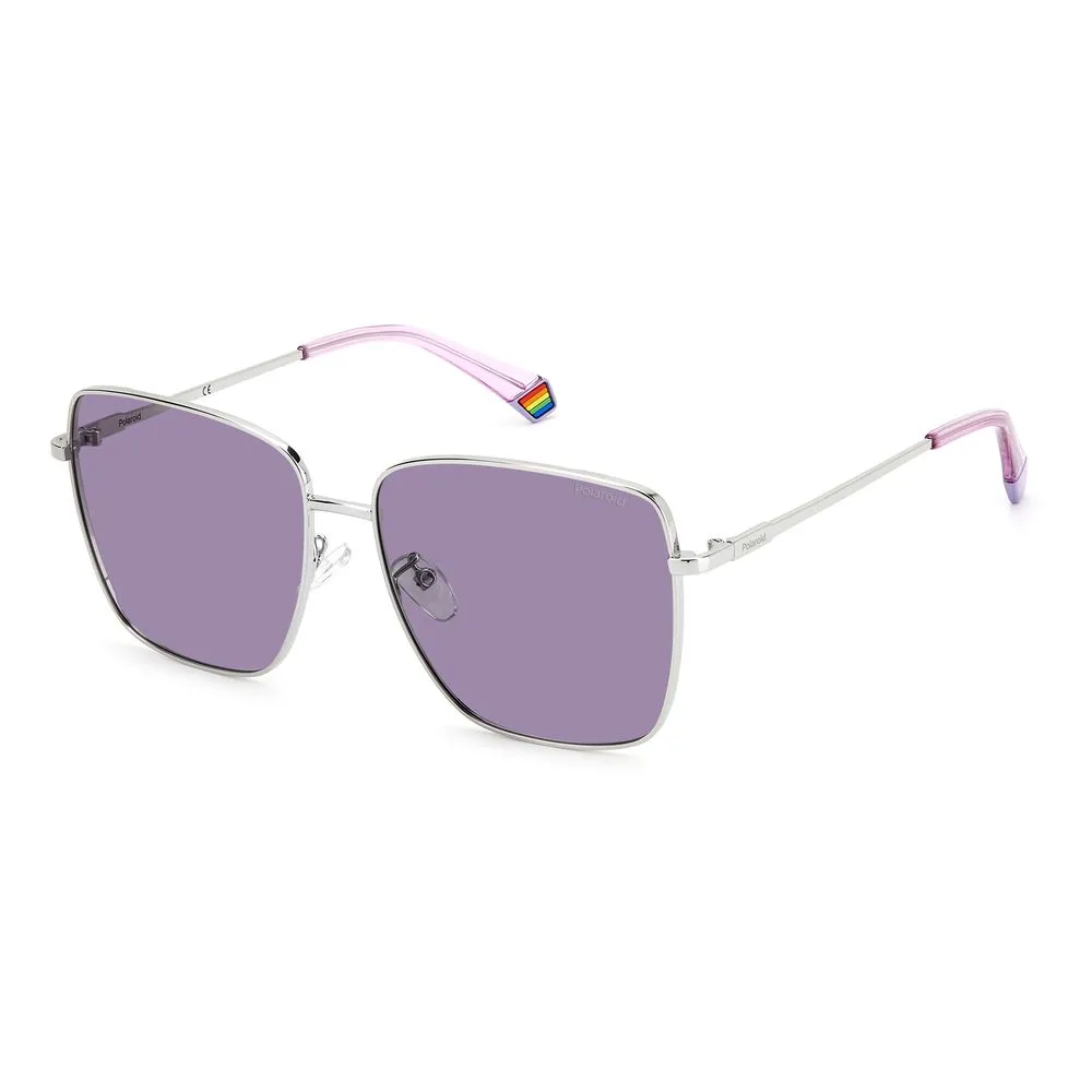 Polaroid Women's Gray Metal Sunglasses