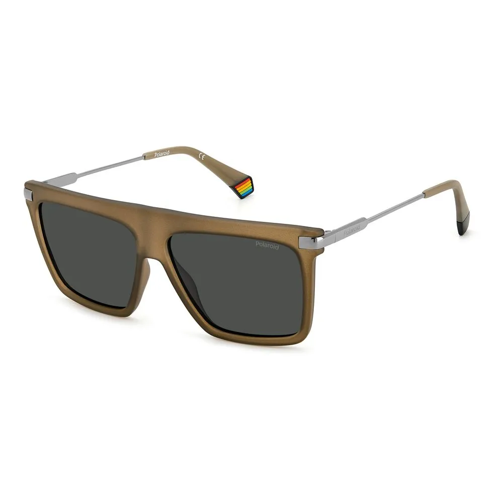 Polaroid Men's Brown Plastic Sunglasses