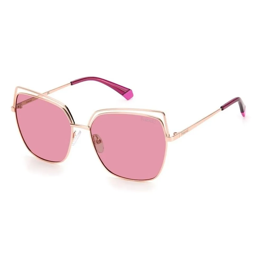 Polaroid Women's Orange Metal Sunglasses