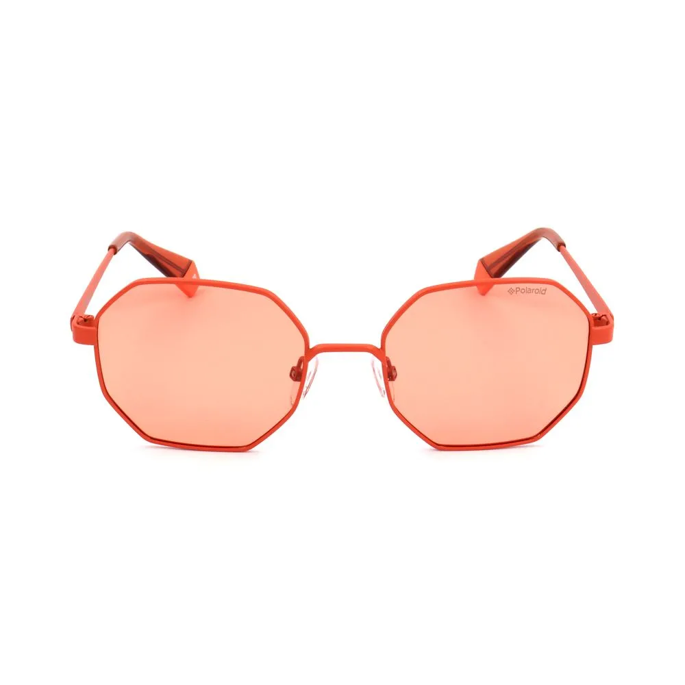 Polaroid Unisex Orange Metal Sunglasses