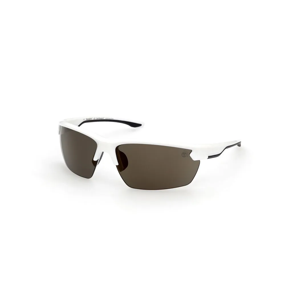 Timberland Men's White Plastic Sunglasses