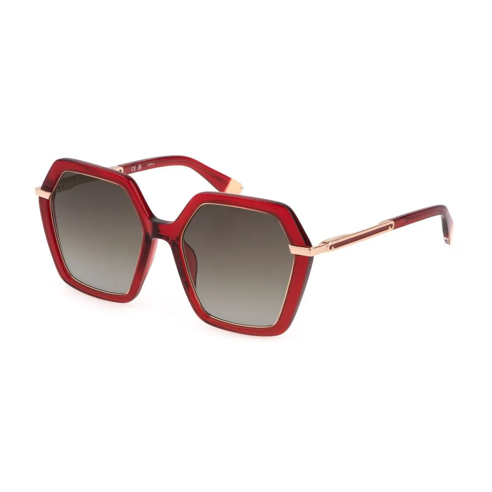 Furla Women's Red Plastic Sunglasses