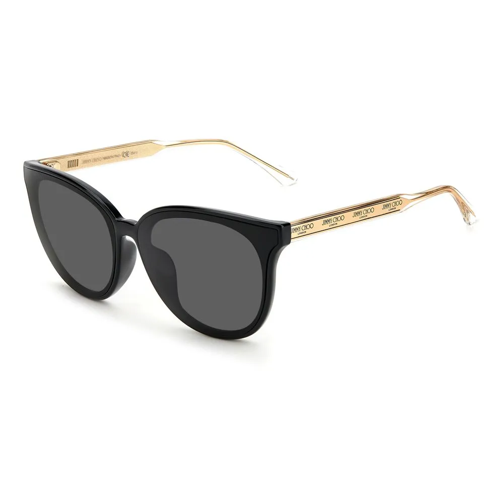 Jimmy Choo Unisex Black Injected Sunglasses