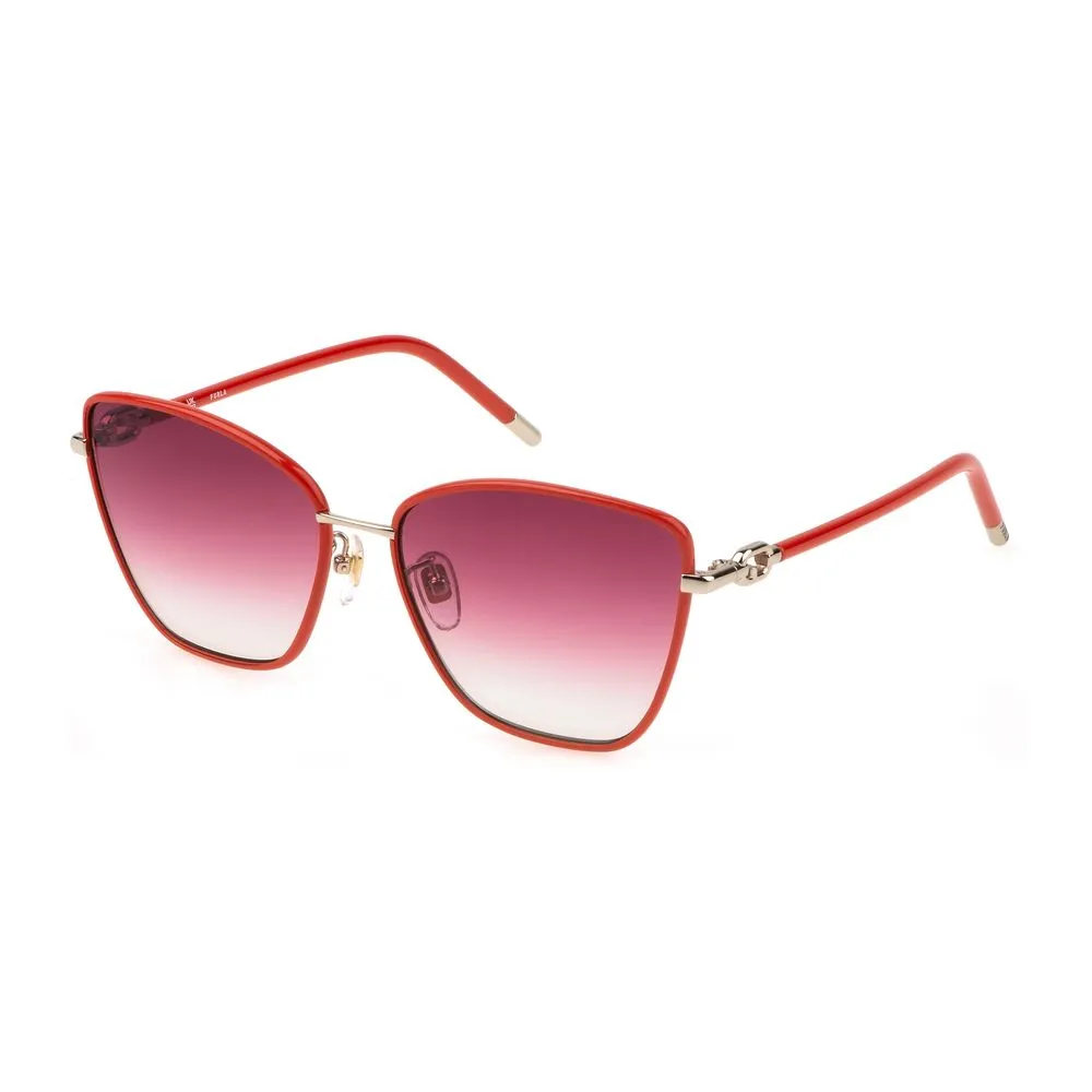 Furla Women's Red Acetate Sunglasses