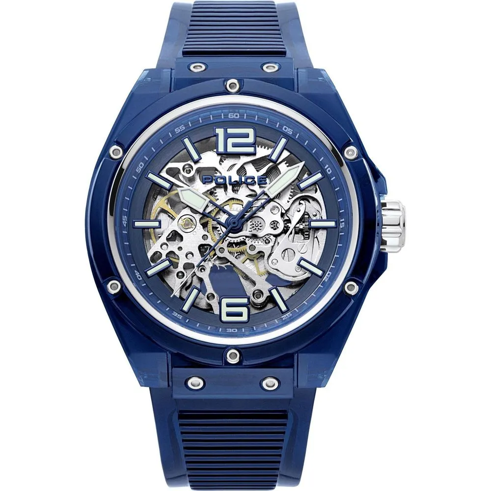 Police Men's Blue Resin Watch