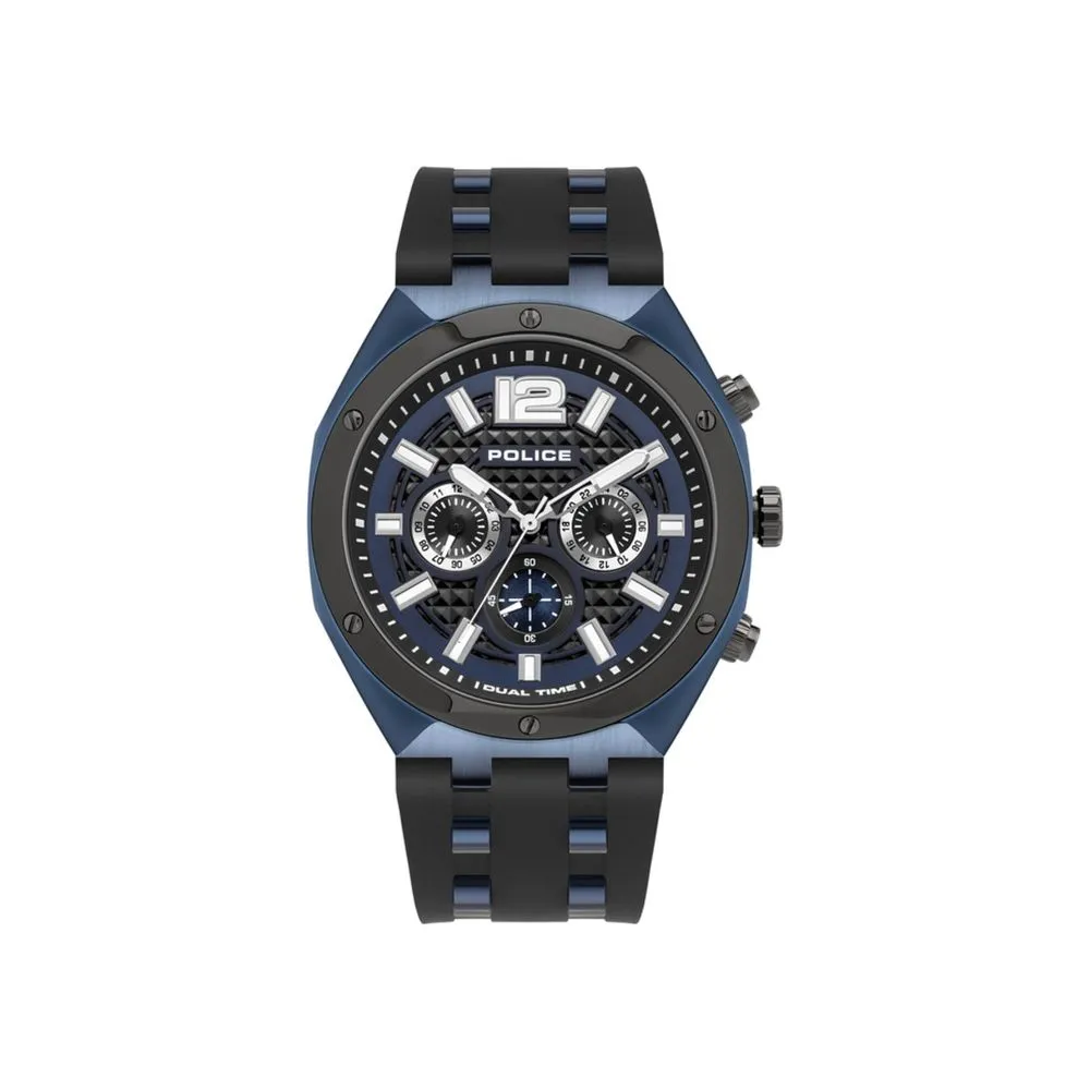 Police Men's Blue Silicone Watch