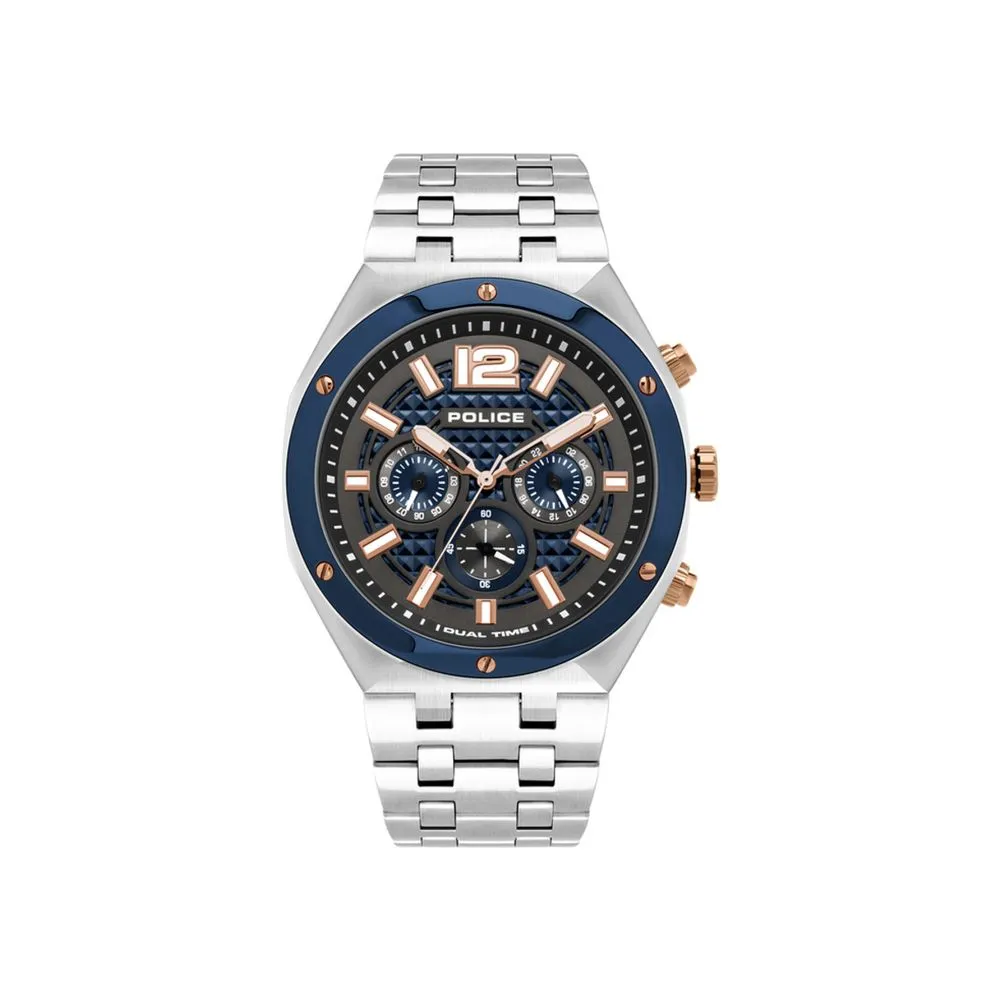 Police Men's Silver Stainless Steel Watch