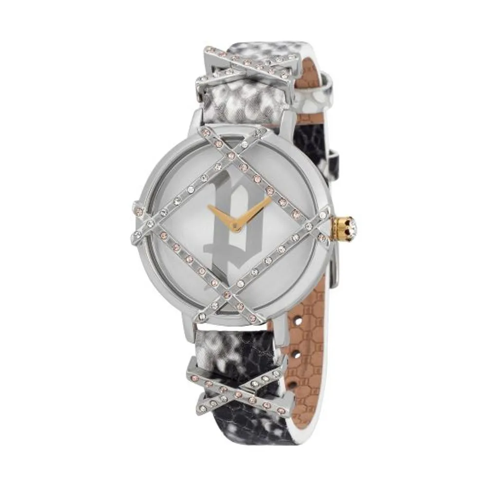 Police Women's Gray Leather Watch