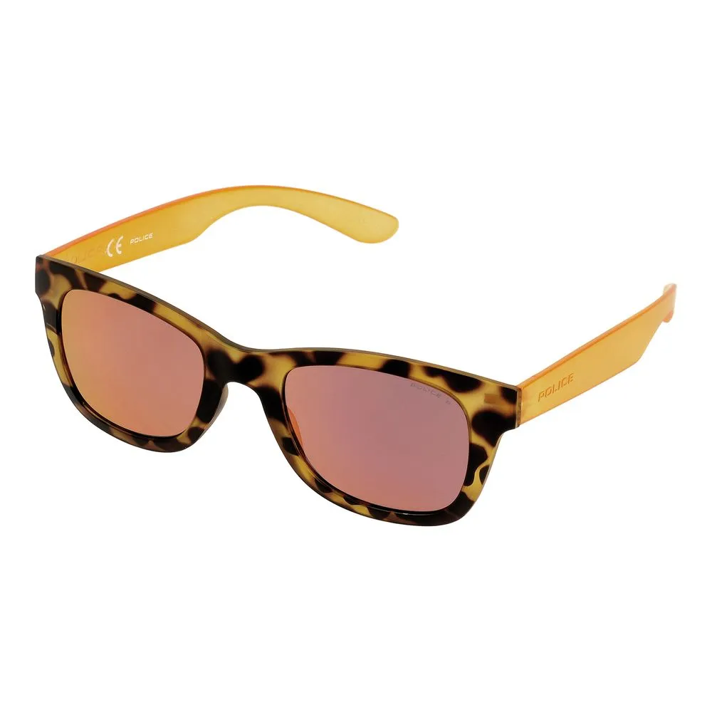 Police Men's Brown Injected Sunglasses