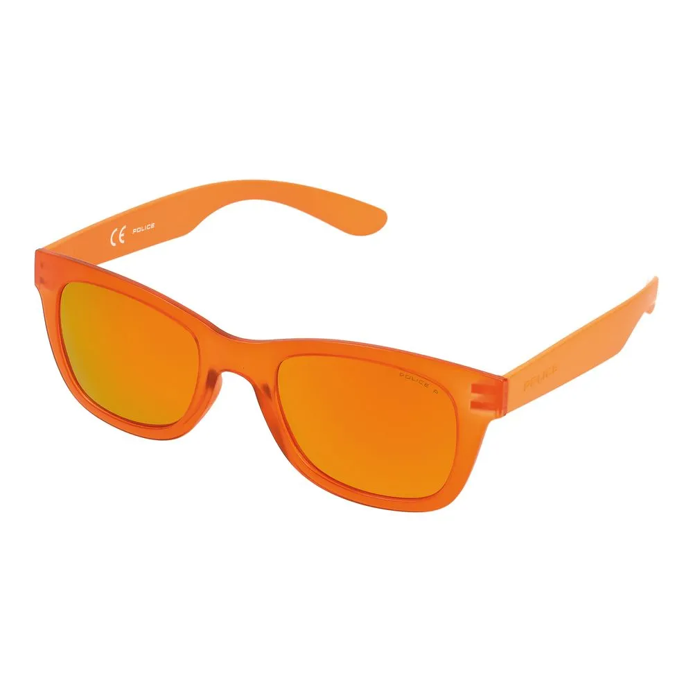 Police Unisex Orange Injected Sunglasses