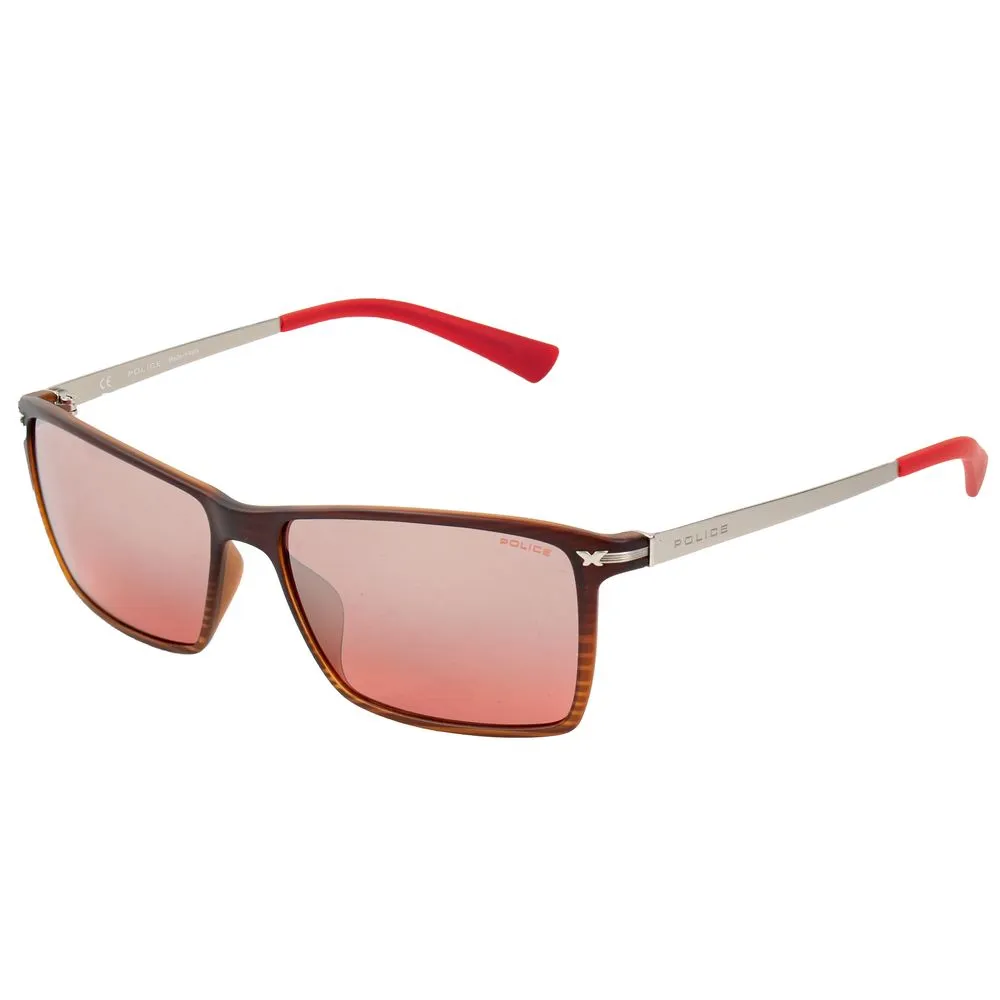 Police Men's Red Injected Sunglasses