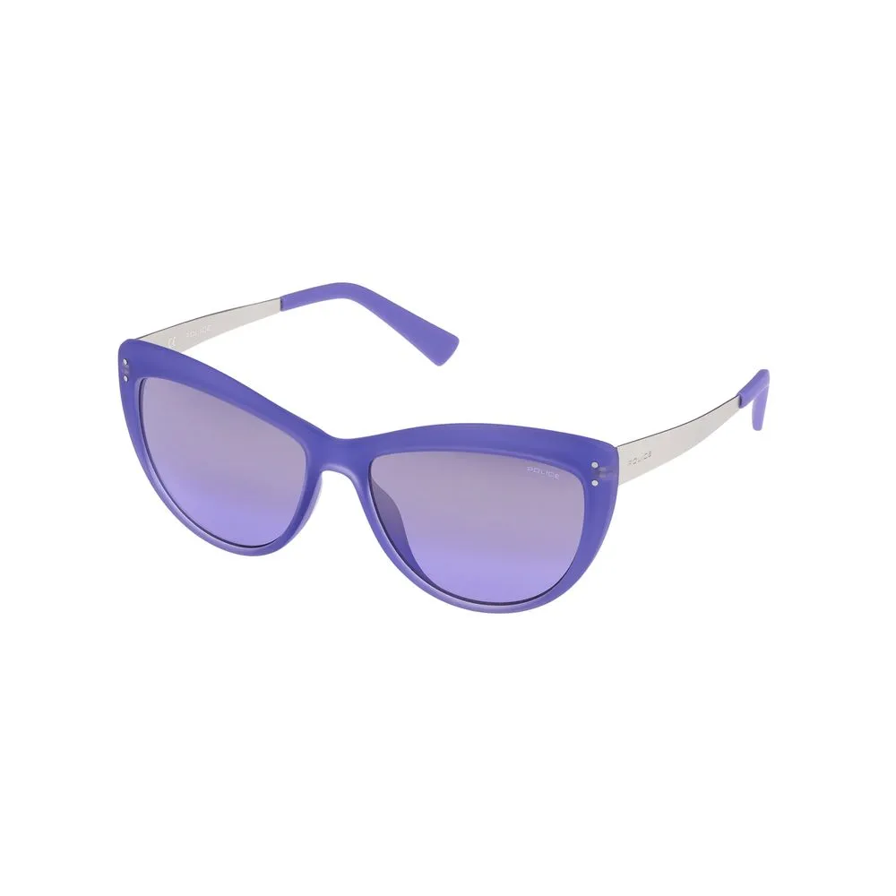 Police Women's Blue Injected Sunglasses