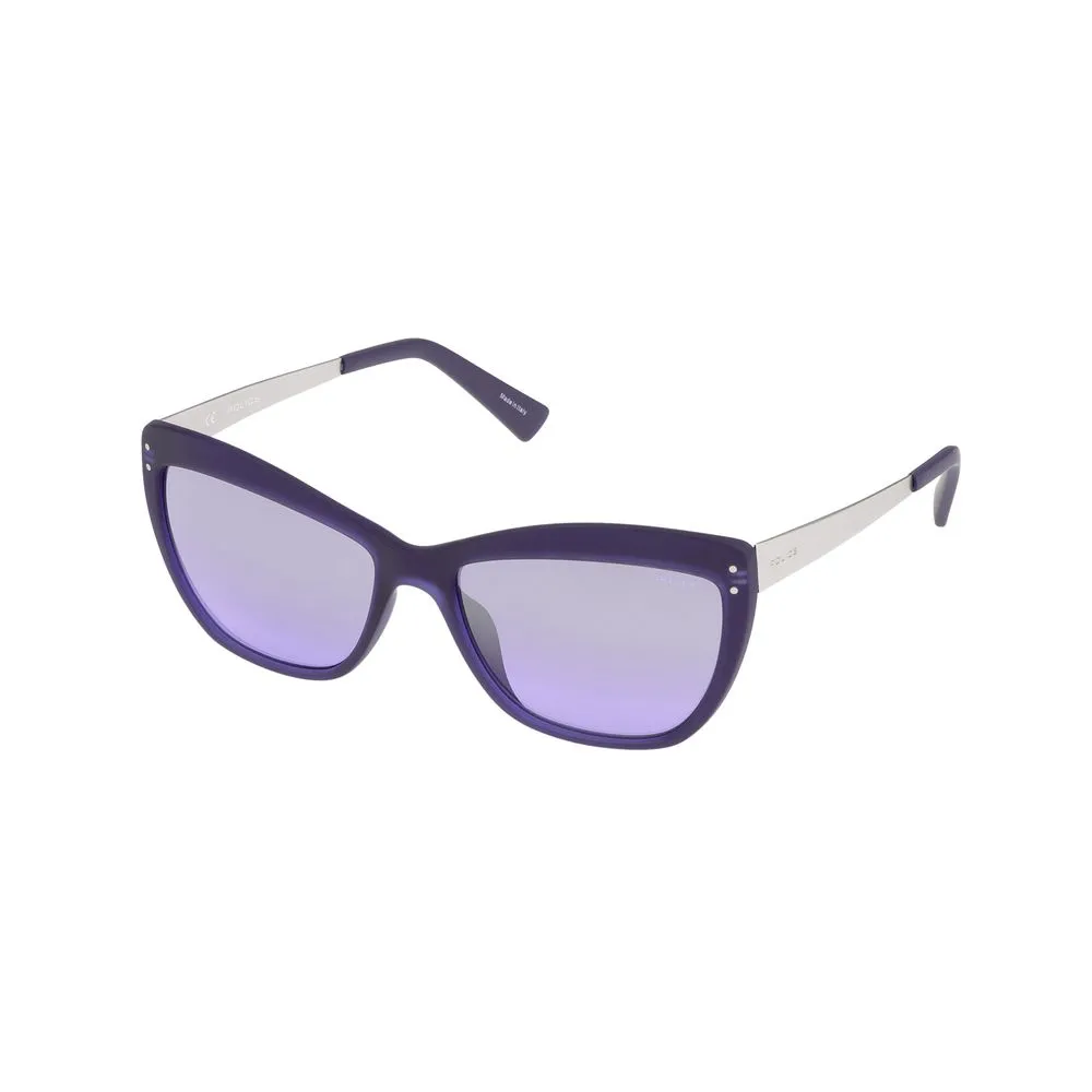 Police Women's Blue Injected Sunglasses