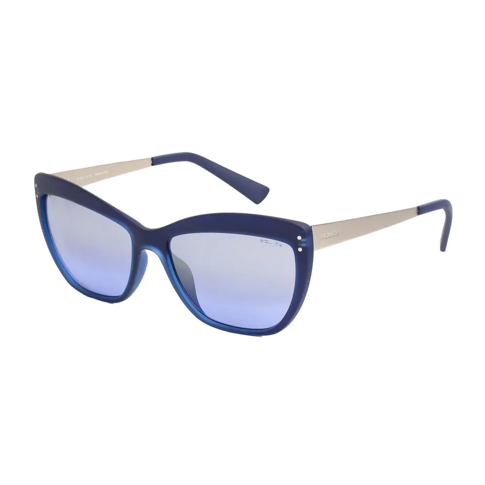 Police Women's Blue Injected Sunglasses